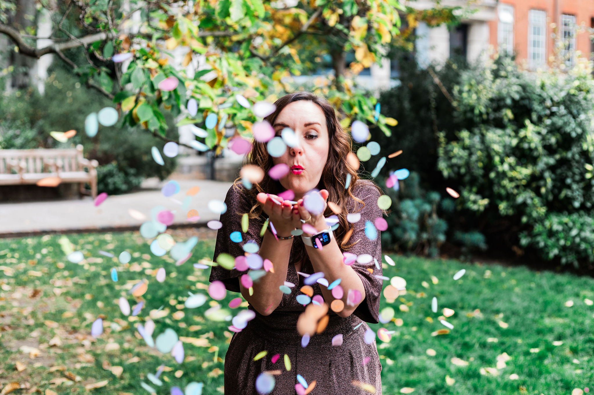 Charlotte celebrating